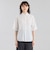 GREY LABEL ストライプショートスリーブレギュラーカラーシャツ