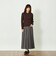 GREY LABEL チェックプリーツスカート