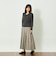 GREY LABEL チェックプリーツスカート