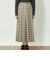 GREY LABEL チェックプリーツスカート