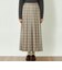 GREY LABEL チェックプリーツスカート