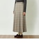 GREY LABEL チェックプリーツスカート