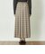 GREY LABEL チェックプリーツスカート
