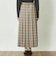 GREY LABEL チェックプリーツスカート