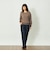 GREY LABEL ウールカシミヤバイカラーニット