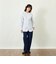 GREY LABEL バンドカラーパターンドシャツ