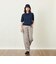 GREY LABEL リネンコットンヘリンボン　ワイドパンツ