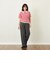 GREY LABEL リネンコットンヘリンボン　ワイドパンツ