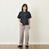 GREY LABEL コットンコードボイル バンドカラーシャツ