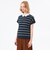 【Bicolor Knit Polo】ボーダー半袖