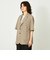 GREY LABEL リネンミックスチェックジャケット