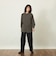 GREY LABEL パターンドバンドカラーシャツ