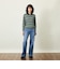 GREY LABEL ファインコットンボーダーポロニット