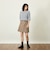 GREY LABEL ウールファーハーフスリーブニット