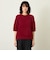 GREY LABEL ウールファーハーフスリーブニット