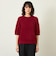 GREY LABEL ウールファーハーフスリーブニット