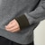 GREY LABEL ウールカシミヤバイカラーニット