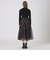 【取扱店舗限定】クレストブリッジチェックサキソニーニットドッキングドレス