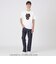 【ハローキティコラボ】クレストブリッジチェックシルエットキティTシャツ