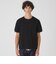 チェックレイヤードマーセライズスラブTシャツ