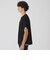 チェックレイヤードマーセライズスラブTシャツ