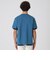 チェックレイヤードマーセライズスラブTシャツ