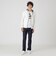 クレストブリッジチェックコンビバックパイルパーカー