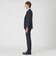 【一部店舗限定】Zegna ELECTAネイビーシャドーストライプスリーピーススーツ
