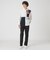 クレストブリッジチェックニットドッキングシャツ