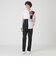 クレストブリッジチェックニットドッキングシャツ