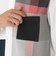 クレストブリッジチェックニットドッキングシャツ