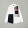 クレストブリッジチェックニットドッキングシャツ
