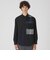 クレストブリッジチェックニットドッキングシャツ