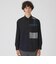 クレストブリッジチェックニットドッキングシャツ