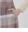 クレストブリッジチェックニットコンビドレス