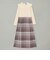 クレストブリッジチェックニットコンビドレス