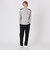 ショルダーチェックニットソー