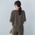 【WEB限定】サテンフィールキーネックブラウス≪セットアップ対応/洗濯機で洗える≫