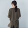 【WEB限定】サテンフィールキーネックブラウス≪セットアップ対応/洗濯機で洗える≫