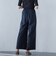 【WEB限定】フィルムストライプイージーパンツ ≪手洗い可能≫