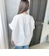 【WEB限定】キュプラ混ストライプバンドカラーブラウス ≪手洗いOK≫