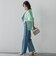 【JAPAN BLUE JEANS】デニムワイドパンツ≪洗濯機で洗える≫