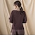 袖ボタンクルーネックニット ≪手洗い可能≫