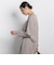両面起毛キーネックブラウス＜WEB限定11号サイズ＞