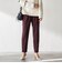 【WEB限定】美シルエット裏起毛ストレッチパンツ≪13号あり/毛玉防止≫