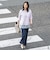 肘まで隠れるUVクルーネックニット≪WEB限定サイズ11号/WEB限定カラーあり/洗える≫