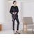 マイクロピーチボリュームスリーブブラウス≪洗濯機で洗える≫