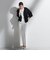 【WEB限定/大きいサイズ】シェルタリングワイドパンツ≪洗濯機で洗える≫