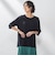 Tシャツ風ニットプルオーバー≪手洗い可能≫