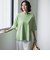 Tシャツ風ニットプルオーバー≪手洗い可能≫
